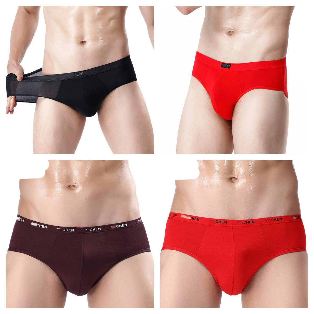 Calzoncillos Hombre Slip 5 Paquetes Respirables para Hombre Calzoncillos