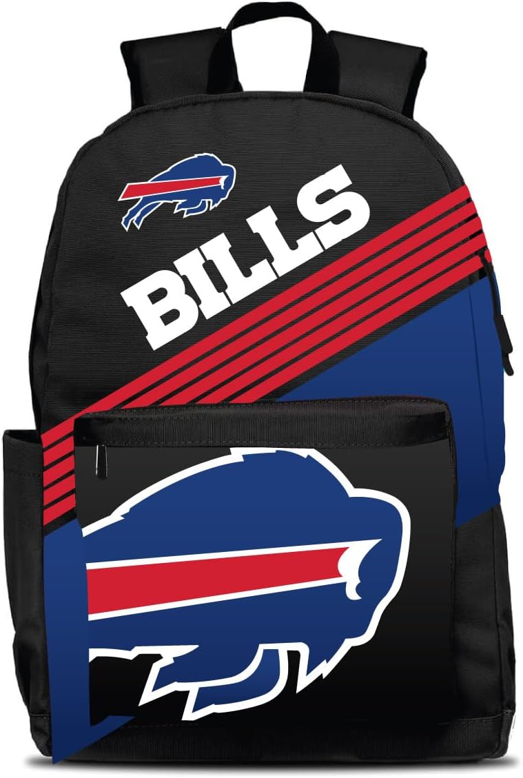 Denco Buffalo Bills Ultimate Fan Backpack -Ideal for School, Travel, or Game Day