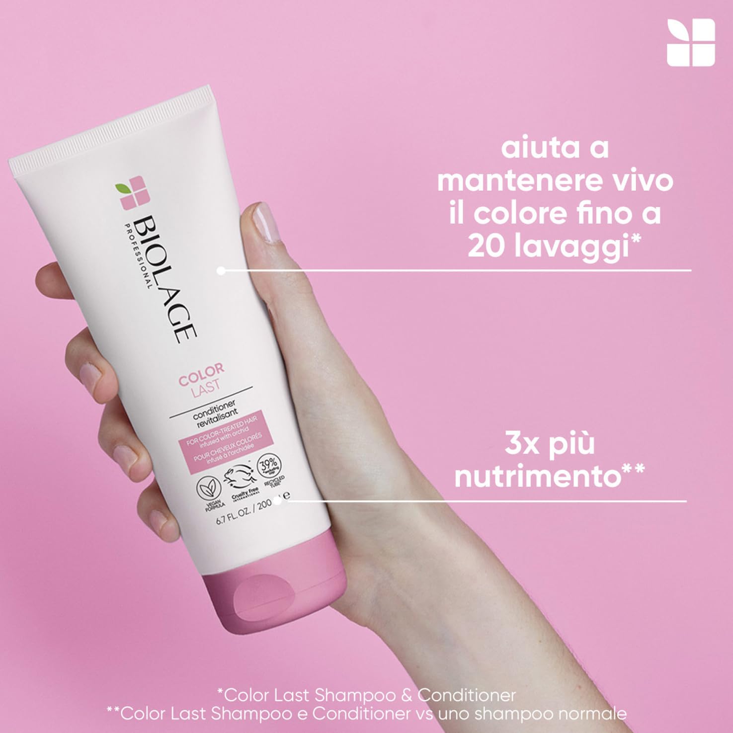 Biolage Balsamo Rivitalizzante, Per Capelli Colorati, Effetto Anti-Sbiadimento, Arricchito Con Orchidea, Color Last, 200 ml