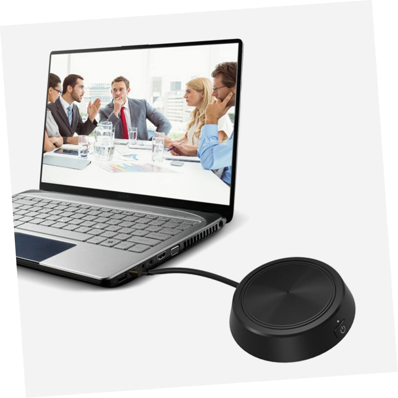 2pezzi Microfono Usb Omnidirezionale Per Videoconferenze Qualità Audio Eccellente Con Riduzione Intelligente Del Rumore Per Streaming Live e Chat Vocale Facile Da Usare