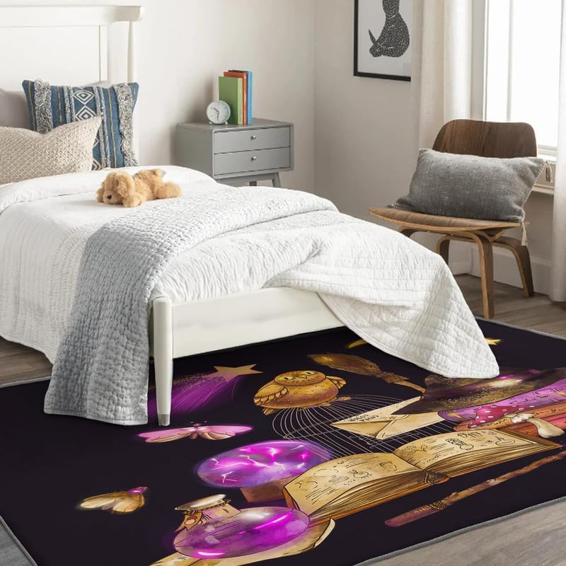 Miniatura 9 de Alfombras lavables para sala de estar, dormitorio, divertida alfombra de esqueleto y decoración del hogar, alfombra de área de Halloween de 3 x 5