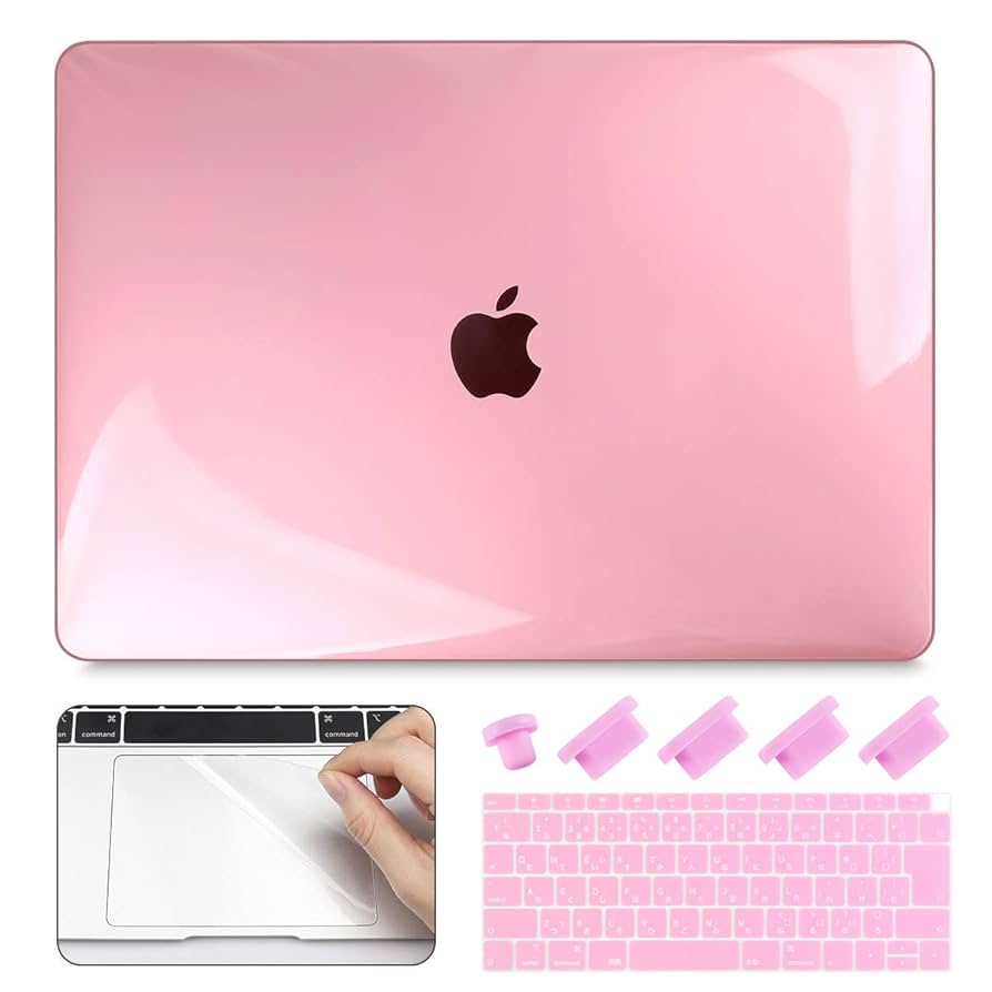 Amazon.co.jp: CISOO MacBook Air ケース ピンク 透明 2020 新型
