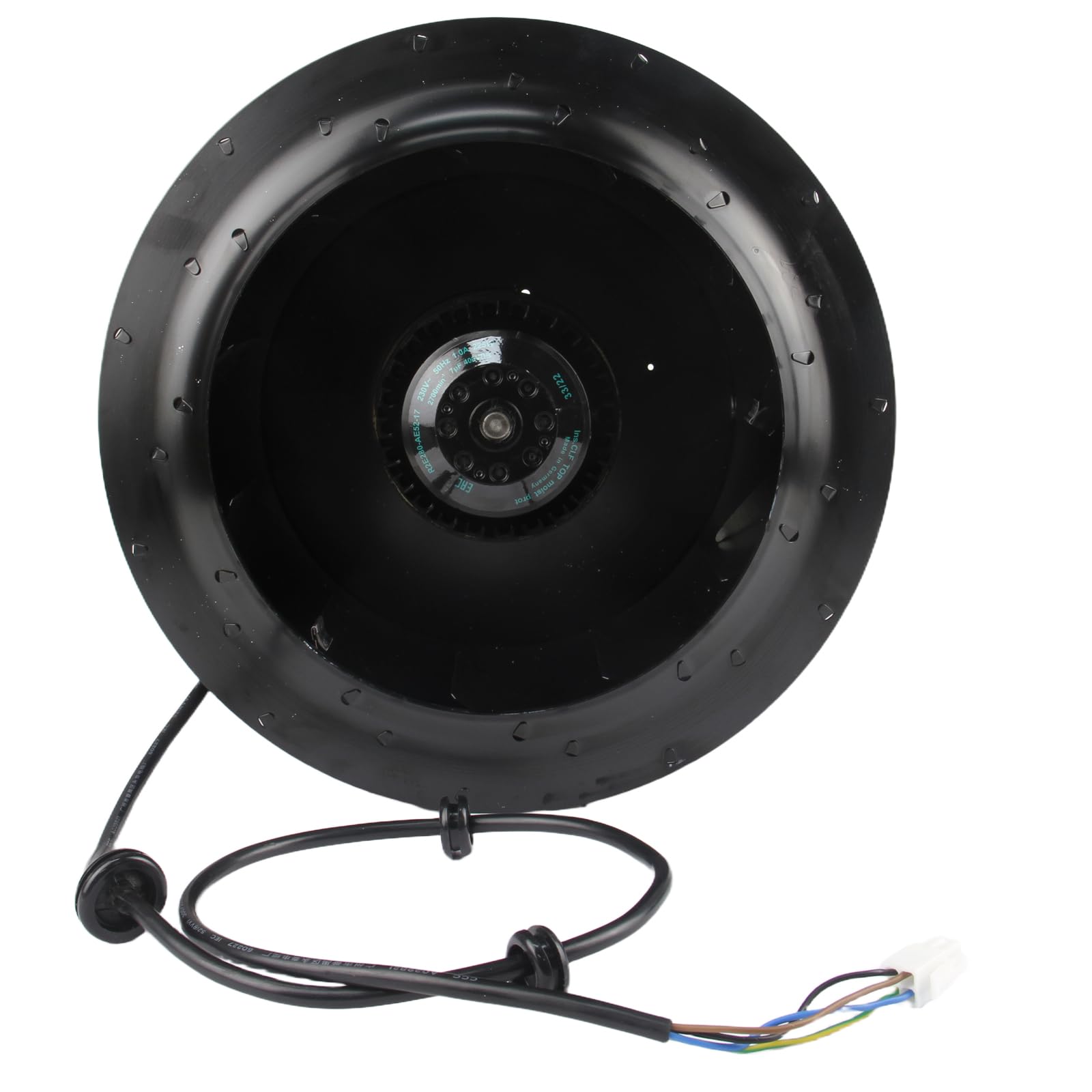 R2E280-AE52-17 Turbo Centrifugal Cooling Fan 230V 50HZ 1.0A 225W AC Centrifugal Fan