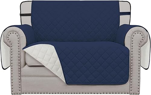 Miniatura 11 de Easy-Going - Funda de sofá reversible para sofá de 3 cojines, funda protectora de muebles para perros y gatos, resistente al agua con tubos de
