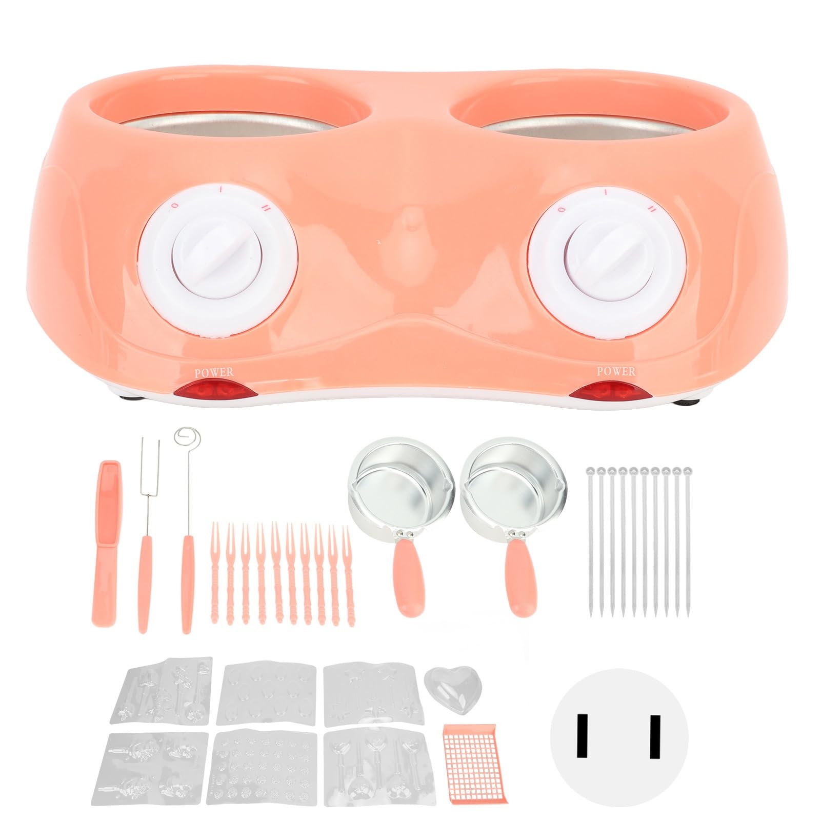 Ymiko Chocolate Melting Pot Electric Double Pot Kitchen Tool Electric Chocolate Fondue Chocolate Melt Pot Chocolate Candy Melting Pot Chocolate Melting Machine Chocolate for Candy