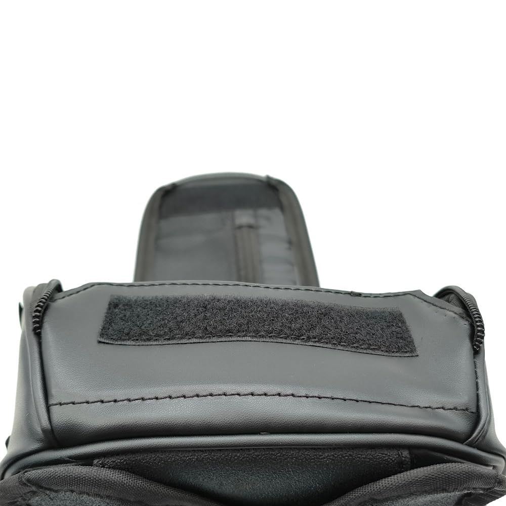 Borsa da serbatoio universale per moto, borsa da serbatoio per carburante con forte magnete borsa da sella a doppio scopo borsa a tracolla in pelle PU