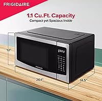 Vista 6 de FRIGIDAIRE Horno de microondas de acero inoxidable, multifunción, programable, 1.1 pies cúbicos 1000 vatios