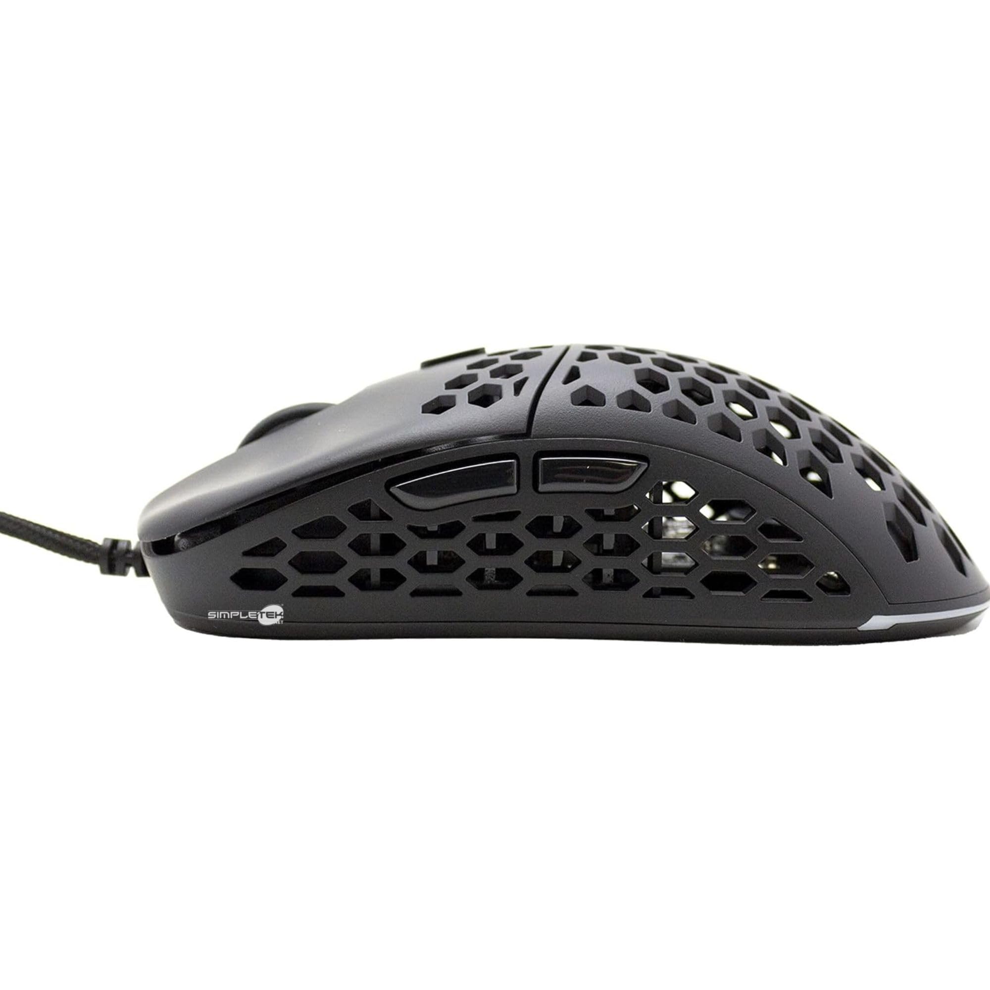 SIMPLETEK - Kit Gaming Mouse & Tastiera Meccanica RGB | QWERTY Layout Italiano Switch Blue/Red Anti-Ghosting | Mouse Ultraleggero 10000 DPI