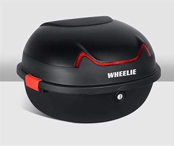 WHEELIE XT11-FS 28 Litre Motosiklet Arka  anta Mat Siyah Su Ge irmez ABS Top Case  ift Kilitleme  niversal