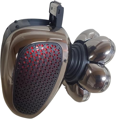 Miniatura 3 de ASAM - Afeitadora eléctrica desmontable para hombres, impermeable, húmeda y seca, afeitadora de cabeza eléctrica 7D para hombres con recortadora de