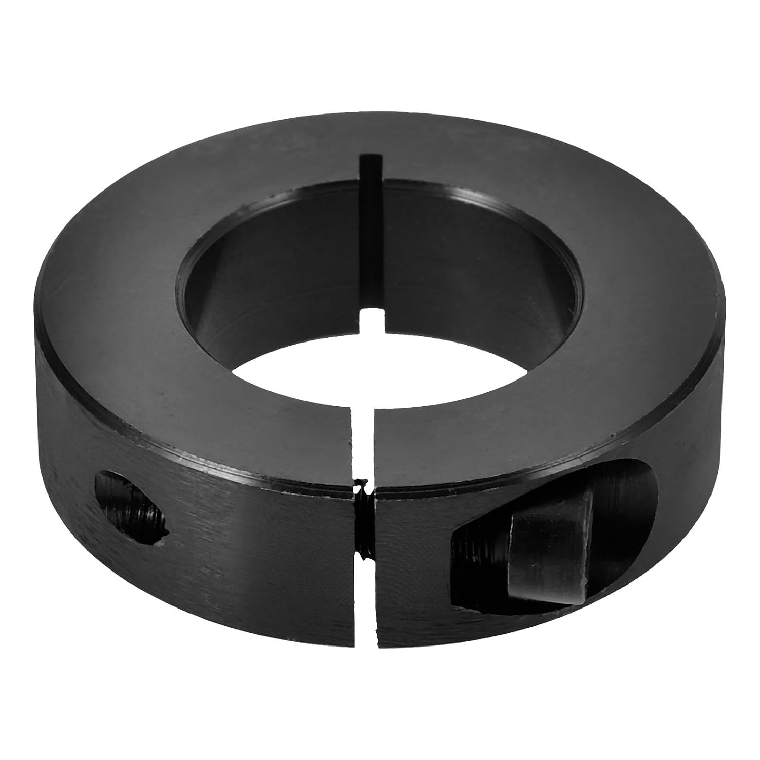CALLARON Clamping Shaft Collar Clamp-on Steel Collar for Shaft Fixing and Safety in Automotive Industry and Equipment Use with Sturdy Black Finish