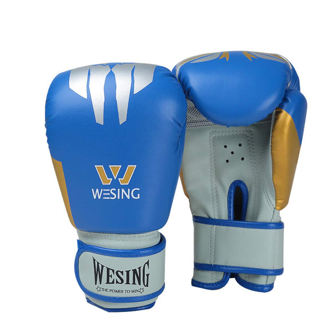 Guantoni da Boxe della Gioventù, Guanti da Allenamento di Boxe 6Oz, Guanti da Kickboxing, Guanti Sparring, Guantoni da Allenamento Borsa Pesante per Boxe, Kickboxing,Blu