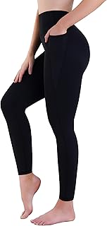 Sunzel Sustainable High Waisted Butt Lifting Leggings with Pockets for Women, No Front Seam Tummy Control Workout Yoga Pants