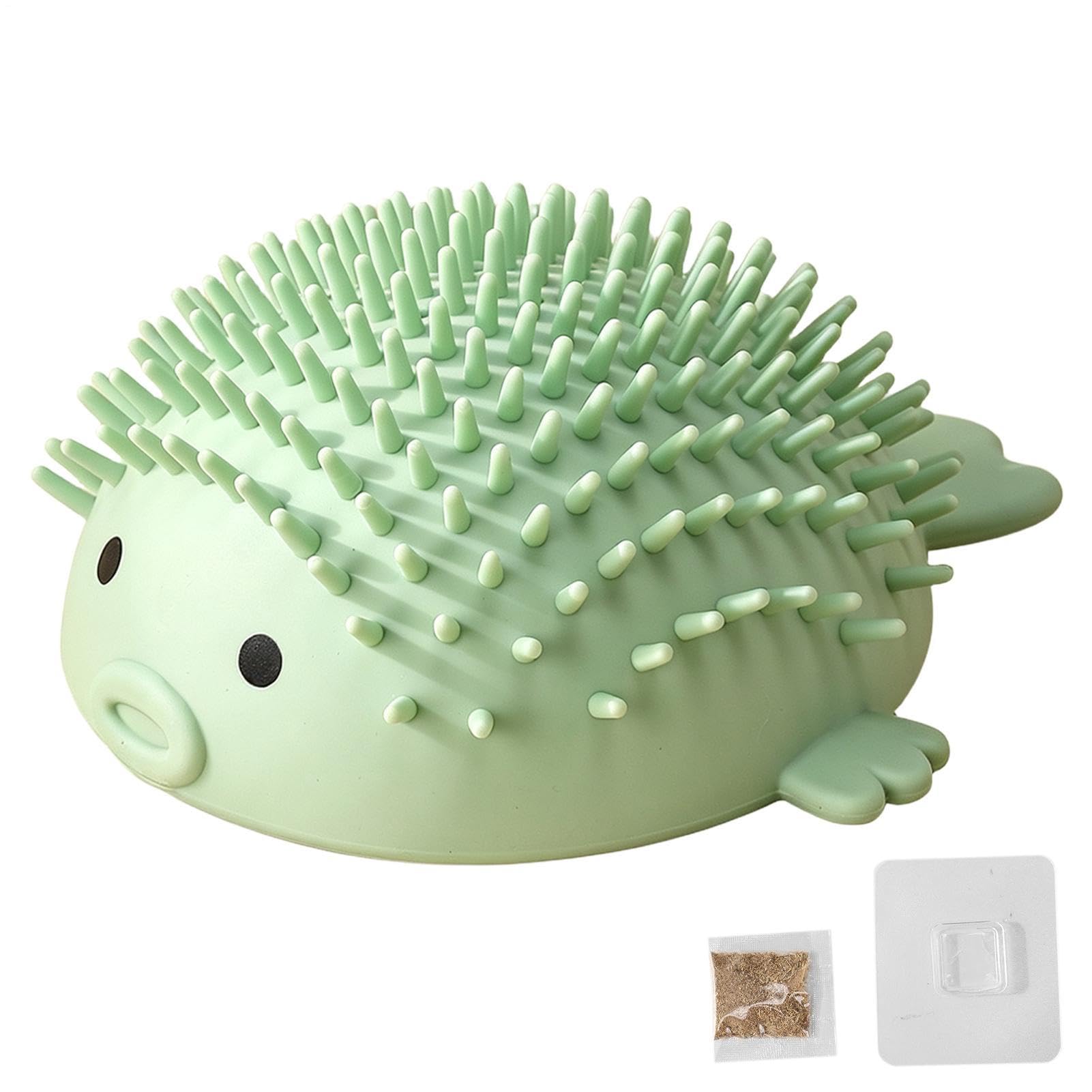 Cat Face Scratchers with Catnip Globefish Self Grooming Scratching Board