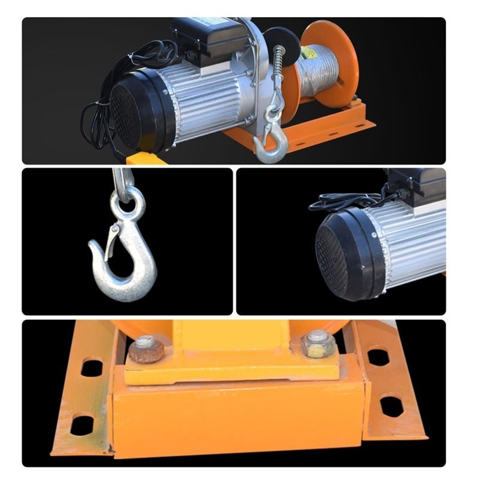 Paranco a Leva Elettrico Mini Verricello Elettrico Gru Di Sollevamento Domestico 220V Piccolo Per Multifunzionale Industriale(380V-500kg-30m)