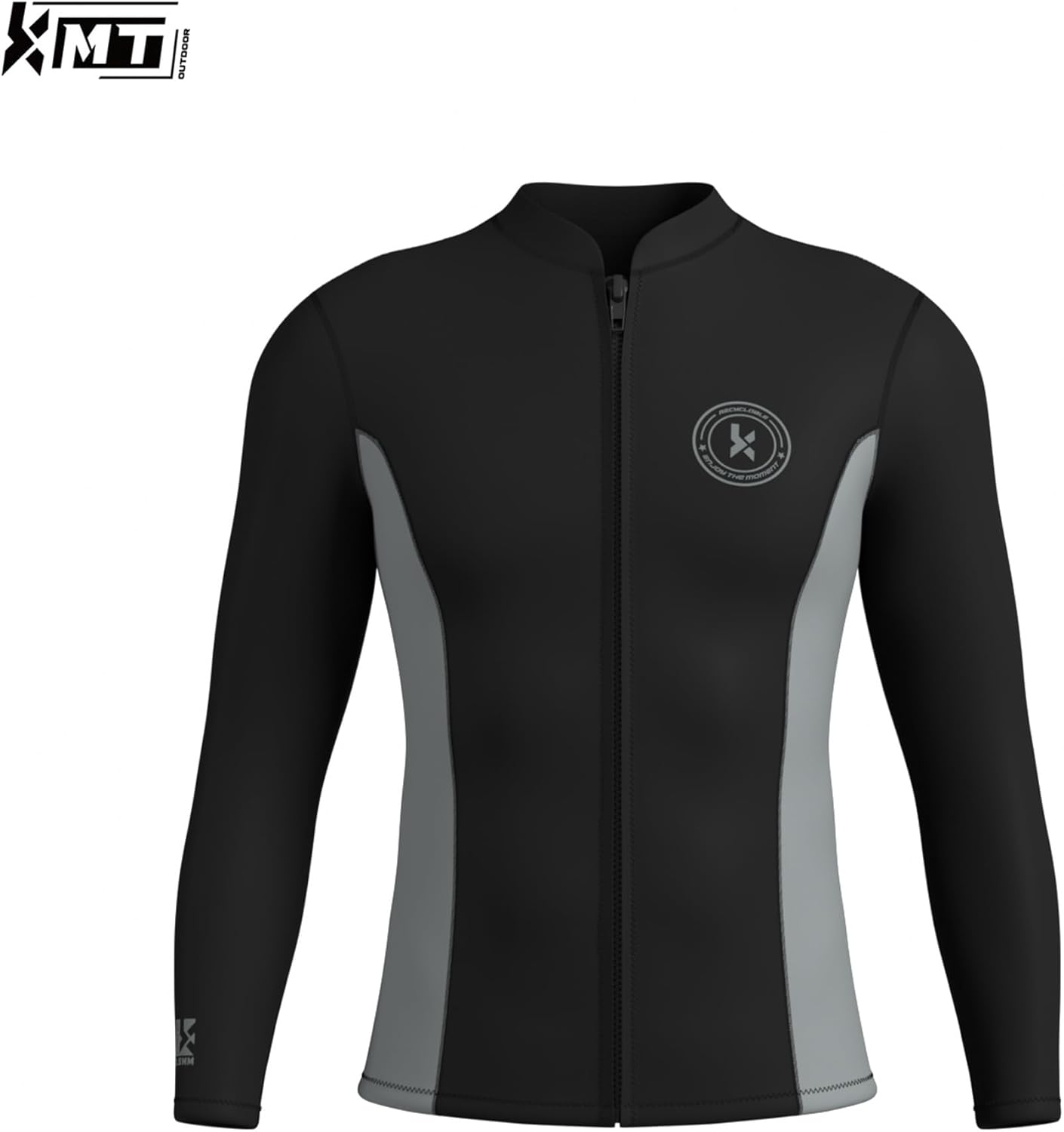 KMT Wetsuit Top Men, Mens Wetsuits Jackets 2.5mm Upgrade CR Neoprene Tops for Surfing Diving Snorkeling Kayaking Swimming