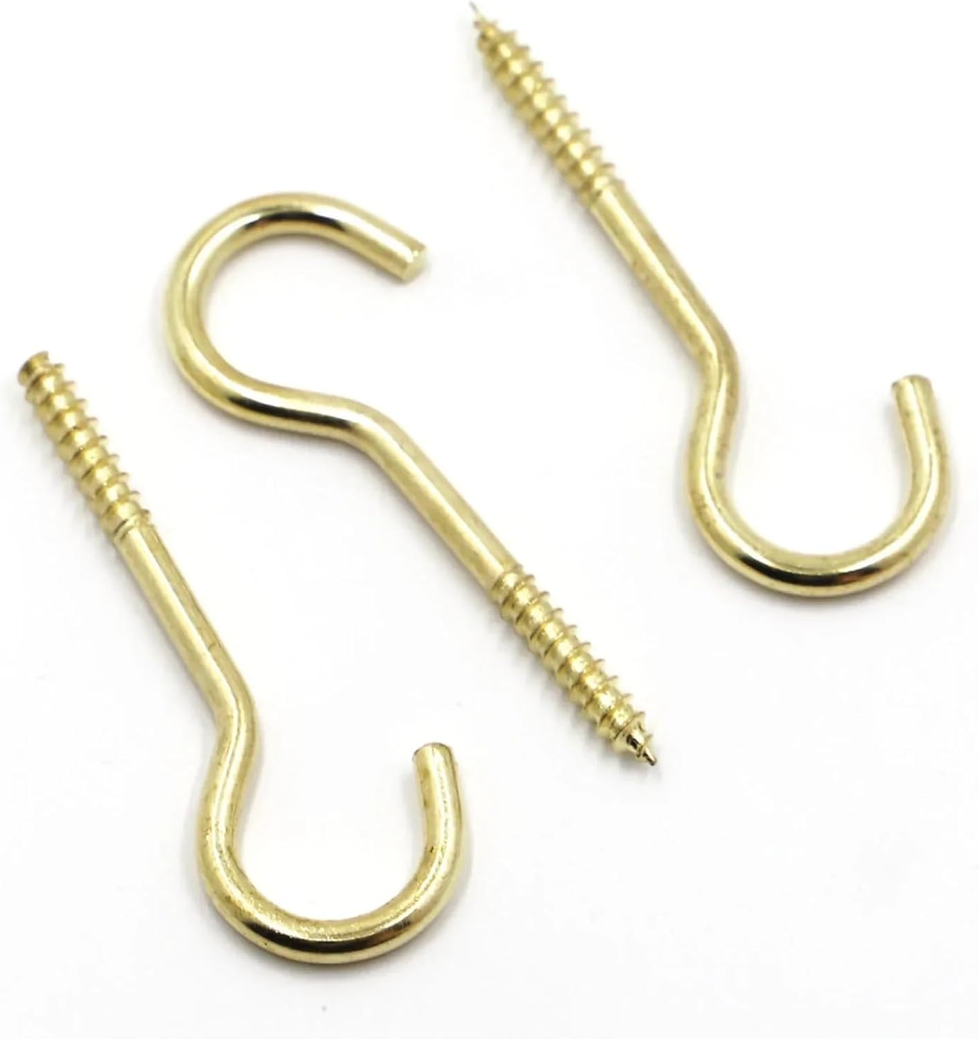 Eye Hooks Screw 500pc Number1 2 3 4 5 6 8 10 12 14 Hook Self Tapping Screw Question Mark Opening Sheep Eye Lamp Hook Screws(NO.8)