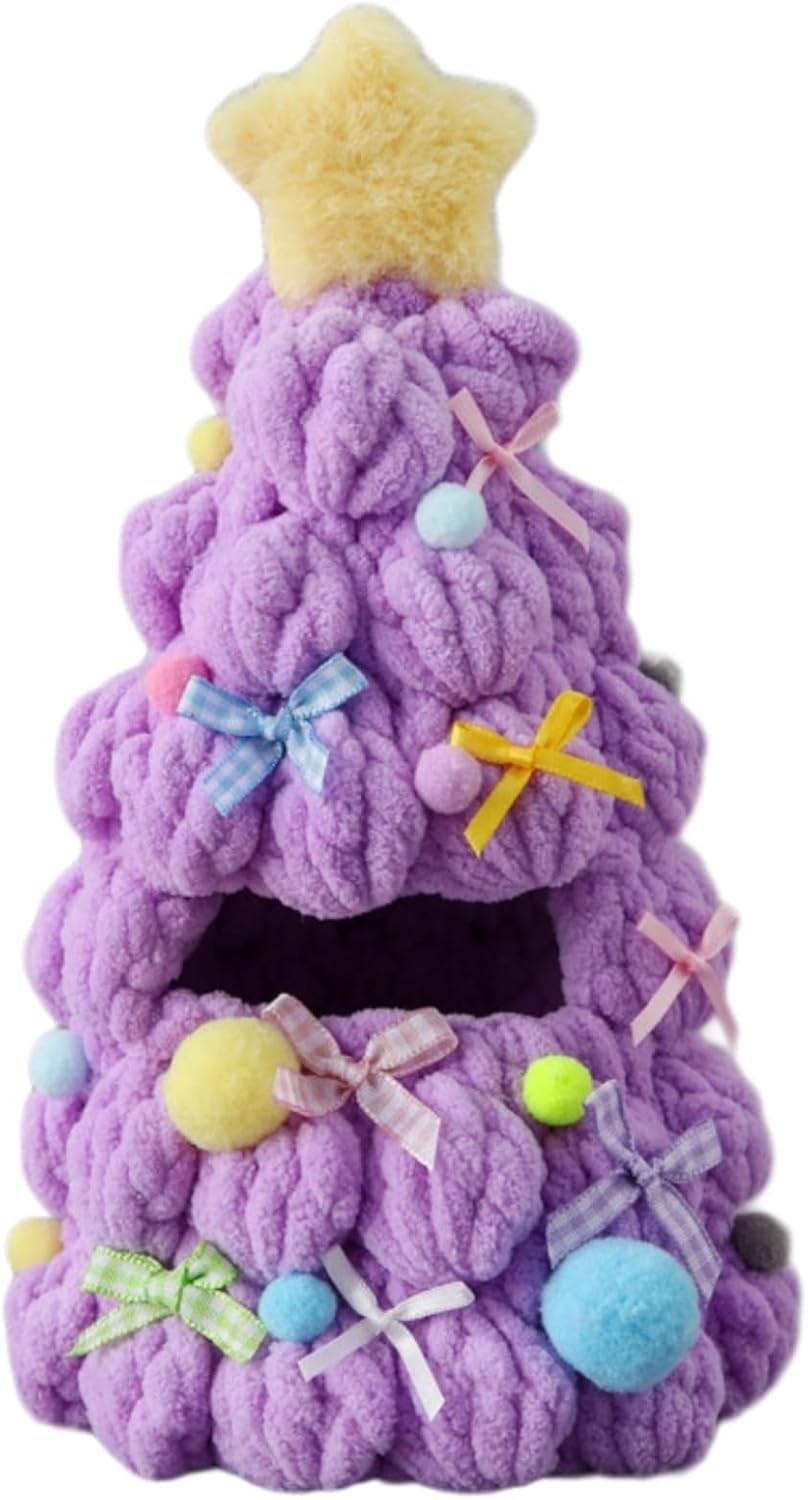 for Labubu Christmas Tree Knit Costume (Frosted Rainbow)