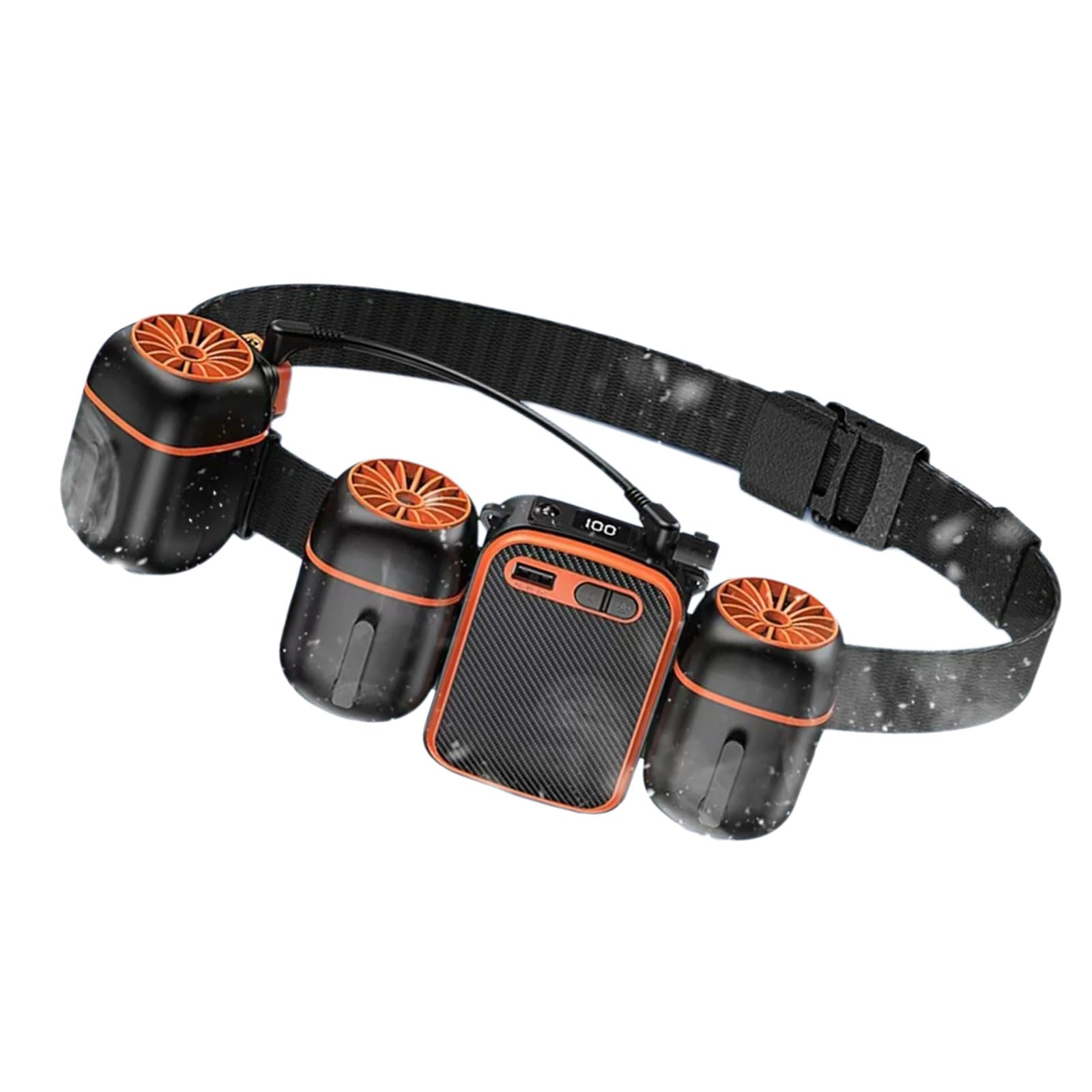 Attrezzatura multidirezionale con Clip con Batteria Ricaricabile da 10000 mAh, Ideale per Palestra, Jogging, pendolarismo, Dispositivo Raffreddamento indossabile