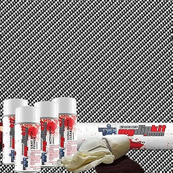 MyDipKit Large Black & Clear Carbon Fiber Hydrographics Kit CF-012 - My Dip Kit
