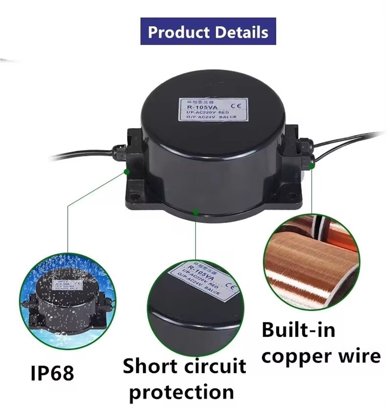 Trasformatore di illuminazione 12V 24V 100W 200W IP67 impermeabile LED subacqueo Driver Alimentatore Adattatore Luce for piscina(12 V,400W)