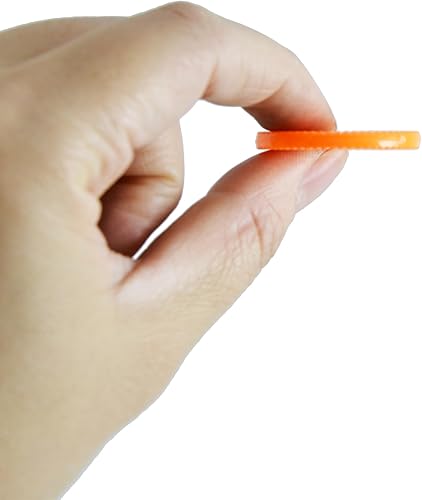 Miniatura 6 de Smartdealspro 64pcs 1.260 in1.26 pulgadas plástico opaco aprendizaje contadores discos mini fichas de póquer fichas de juego con caja de