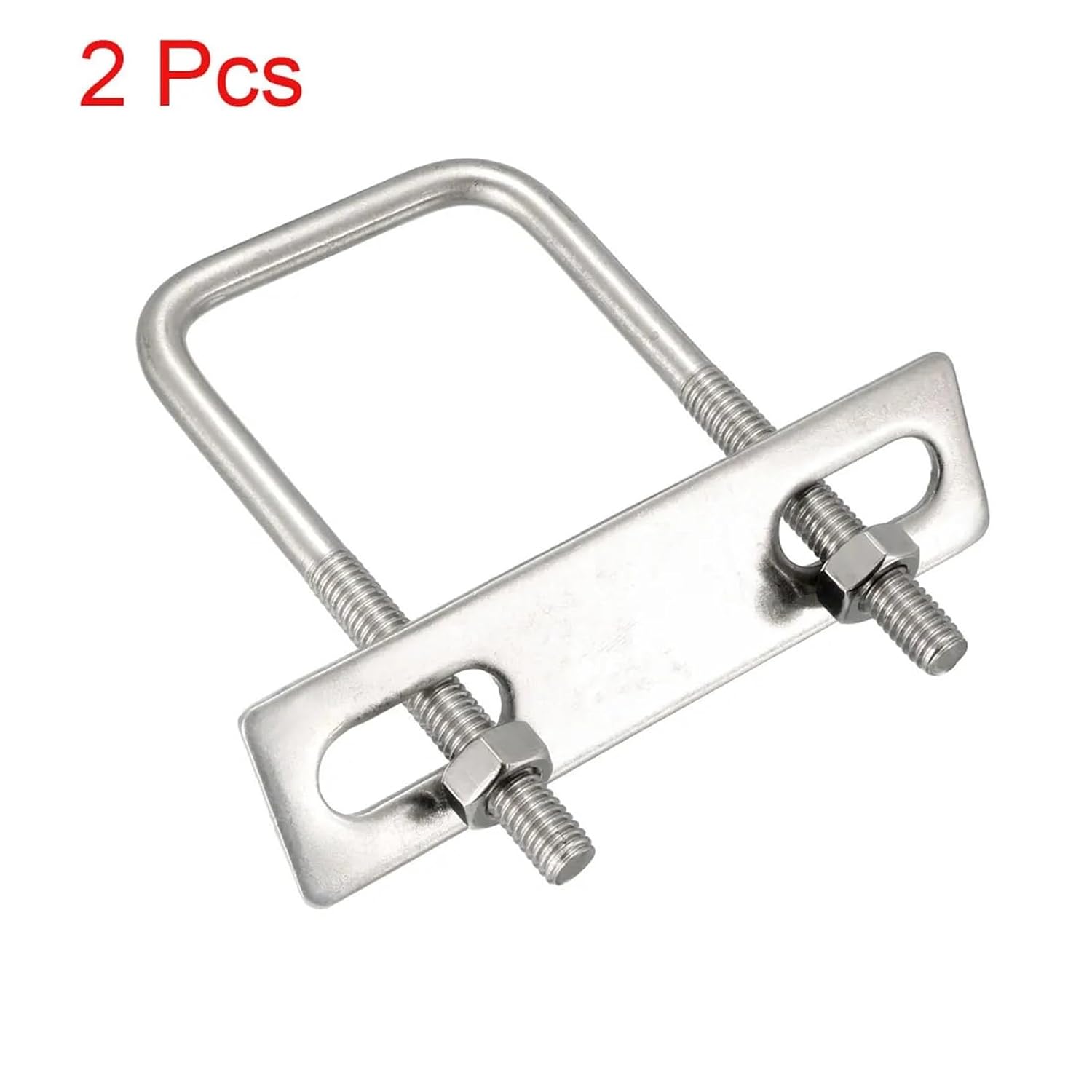 Square U Bolt 40pcs Square U-Bolts M6 D x 40mm W 80mm L 304 Stainless Steel with Nuts Frame
