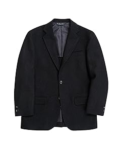 Brooks Brothers Traditional Fit Herringbone Harris Tweed Sack Sport Coat: Navy 330001441