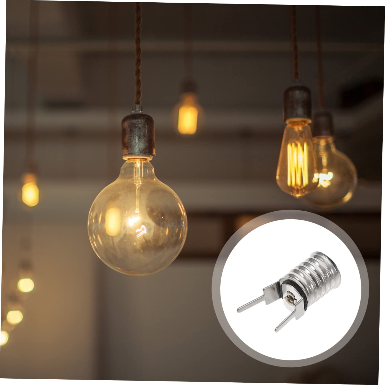Tofficu 40 Piezas Portalámparas Atornillados para Bombillas Adaptador de Casquillo para Lámparas de Indicador Instalación y Uso Base de Luz Estable y Práctica