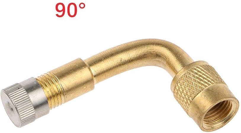 Amazon 原付バイク用 バイク用エアーバルブ 90 エクステンション L型 小径ホイール車などに 農機具 自転車 米式バルブ 便対応致し 90度 エアバルブ 車 バイク