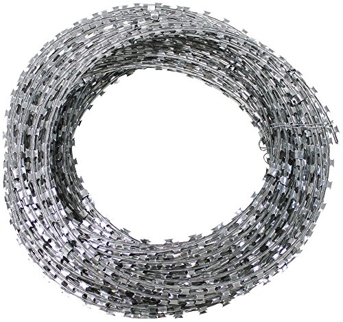 NATODraht Stacheldraht Sicherheitsdraht Klingendraht ca. 50 mtr. Ausziehlänge ca. 10 Meter