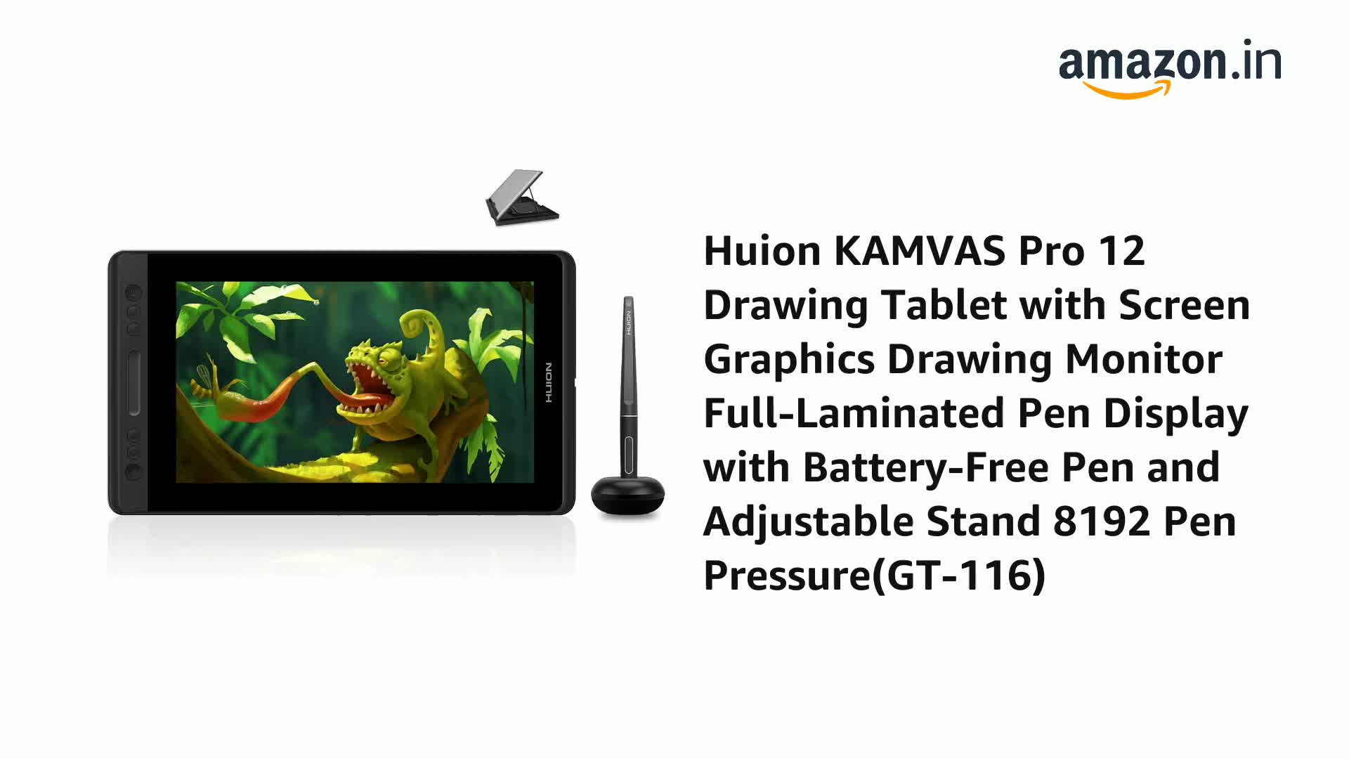 Amazon.in: Buy Huion KAMVAS Pro 12 Drawing Tablet with Screen