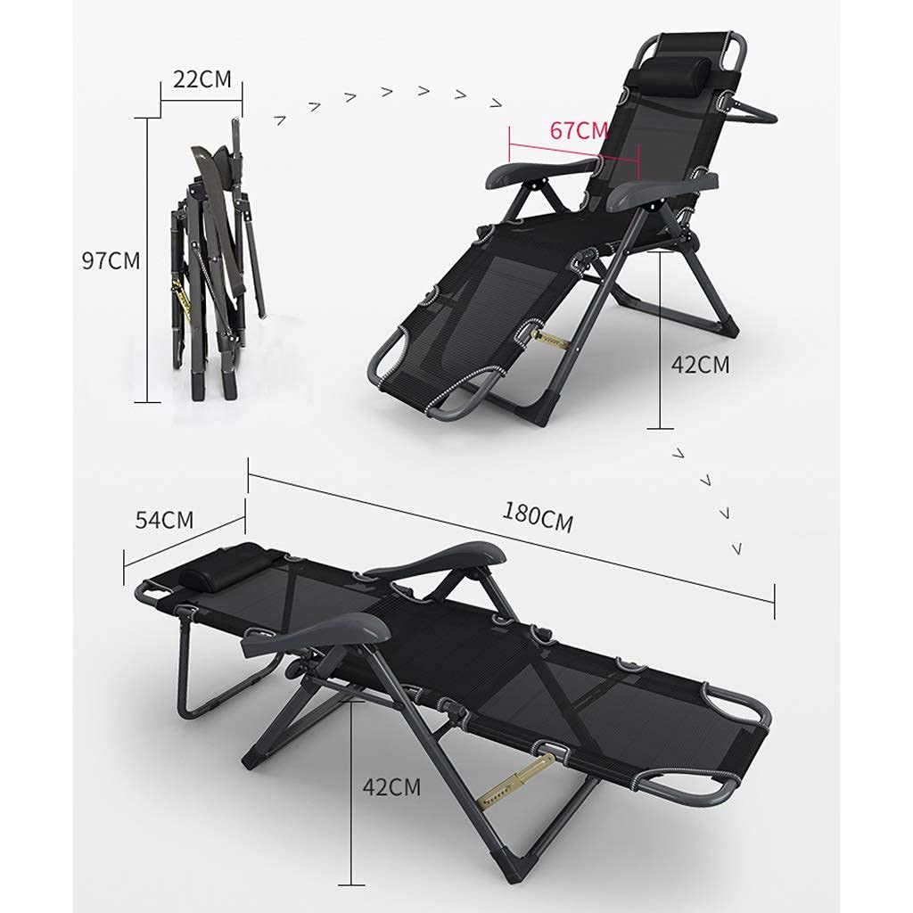 Zero Składane Leżak Krzesło na Plażę Patio Ogród Camping Super Szeroki 67CM Leżak z Regulowanym Odchyleniem (Kolor: 7)