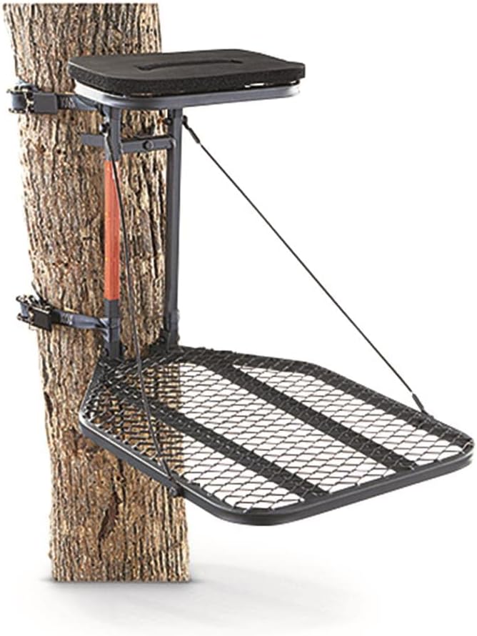 Guide Gear Hang On Tree Stand for Hunting with Seat and Foot Platform, Deer Hunting Accessories