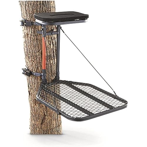 Guide Gear Hang On Tree Stand for Hunting with Seat and Foot Platform, Deer Hunting Accessories
