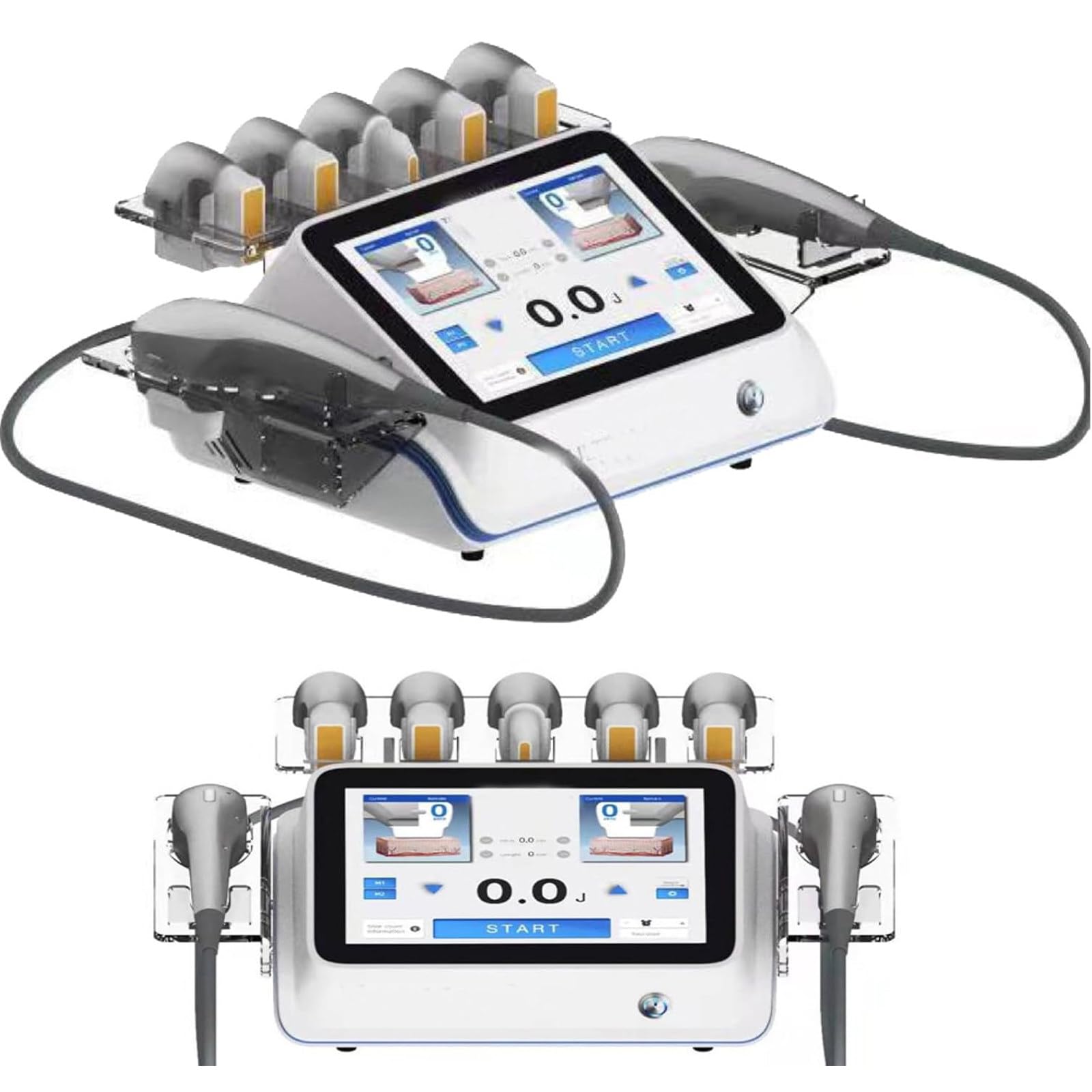 Ddzjtpp Multicolor Hifu Skin Tightening Machine, Professional Anti-Aging 7D Facial And Body Skin Care Rejuvenation Machine For Lifting, Toning, Firming & Wrinkle Removal, For Home Beauty Salon