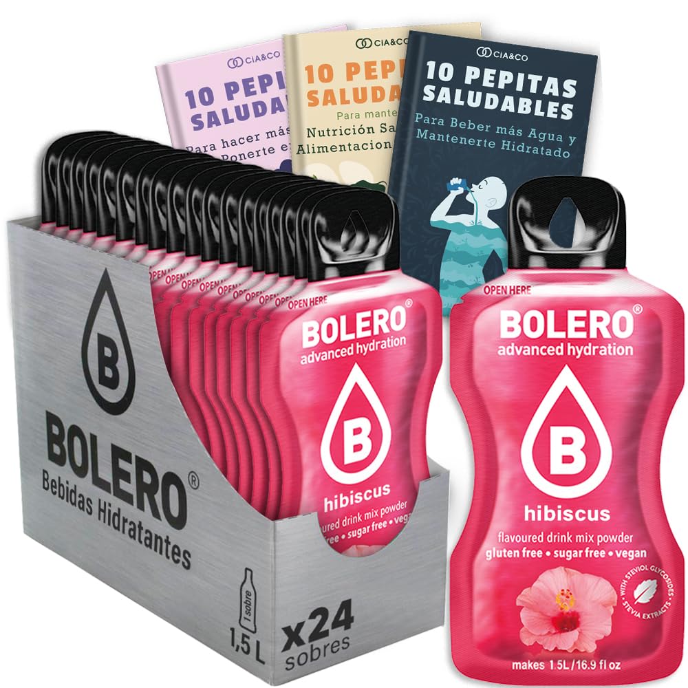 24 x Bebida Bolero COLA Hidratante Sin Azucar (24x9 grs) + 30 Pepitas Saludables para una vida más sana by Cia&Co — view 164