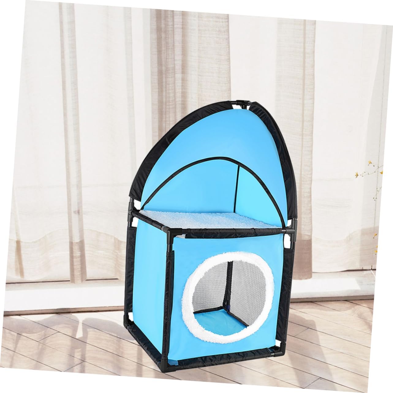 Cat Tree Furniture with Tunnel Design Scratch Resistant Indoor Cat House Premium Safe Material Kitten Play and Rest Station