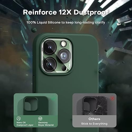 Vista 285 de TOCOL - Funda 5 en 1 para iPhone 11, con 2 protectores de pantalla + 2 protectores de lente de cámara, funda delgada de silicona líquida a prueba