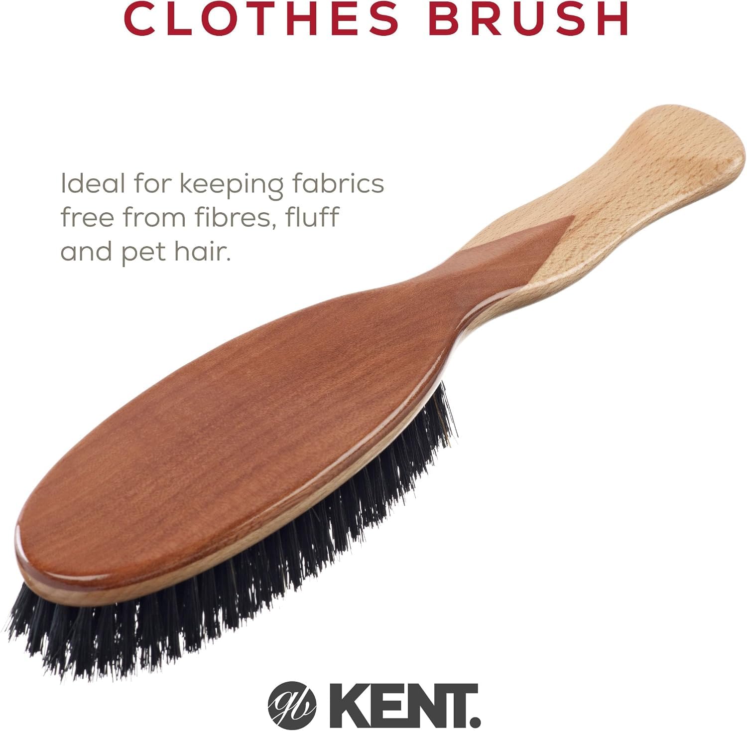 Kent Brushes Veneered Medium Clothes Brush by Kent