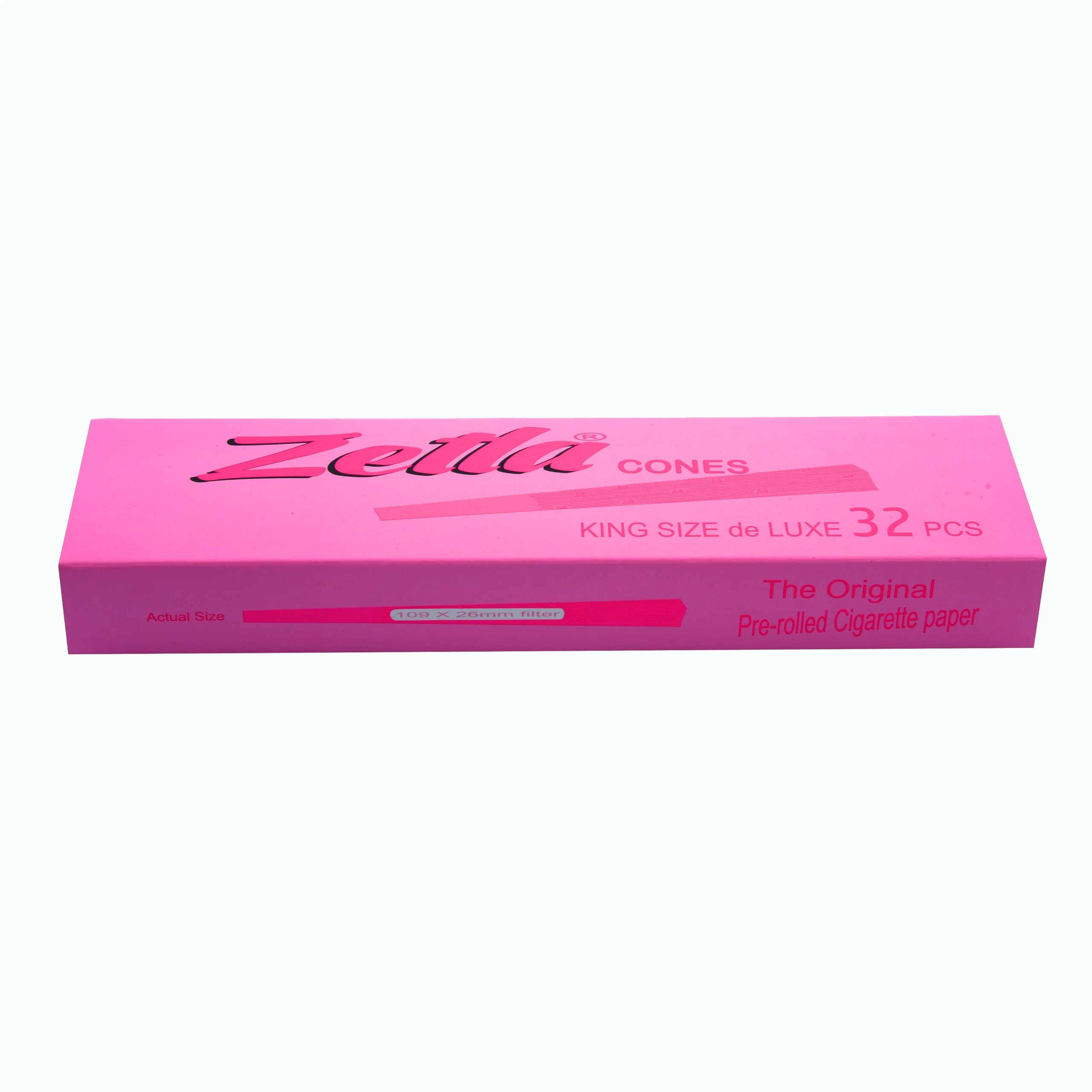 Zetla 32 - Cones Pink King Size - wstępnie skręcone rurki - stożkowe tuby z filtrem (109 x 26 mm) - Joint Cones King Size - wstępnie skręcone papierowe