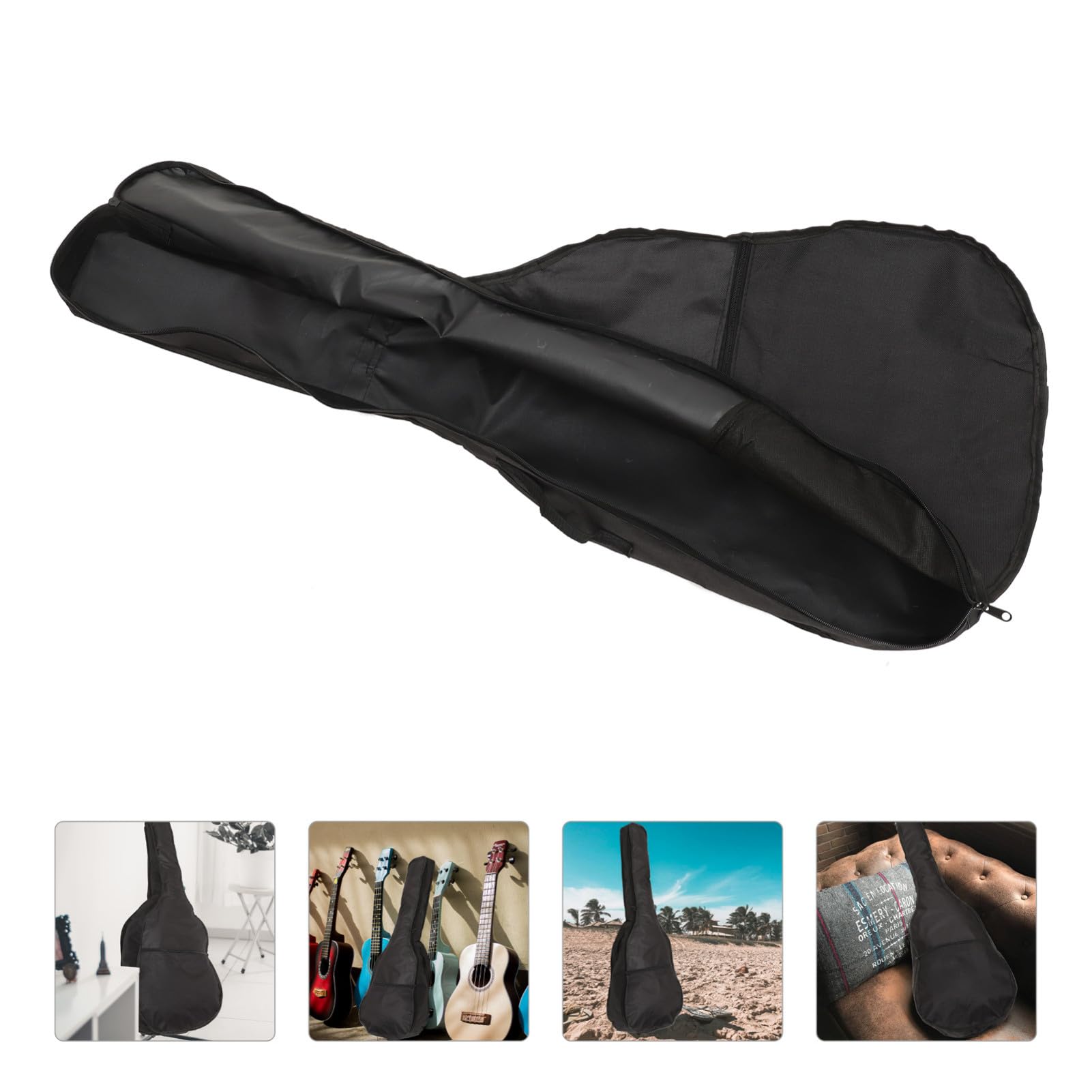 Housse de Guitare Acoustique 40/41 Pouces en Tissu Oxford 420d Imperméable, Paquet de Rangement Léger et Portable Bretelles Confortables, Étui Pratique pour Musiciens