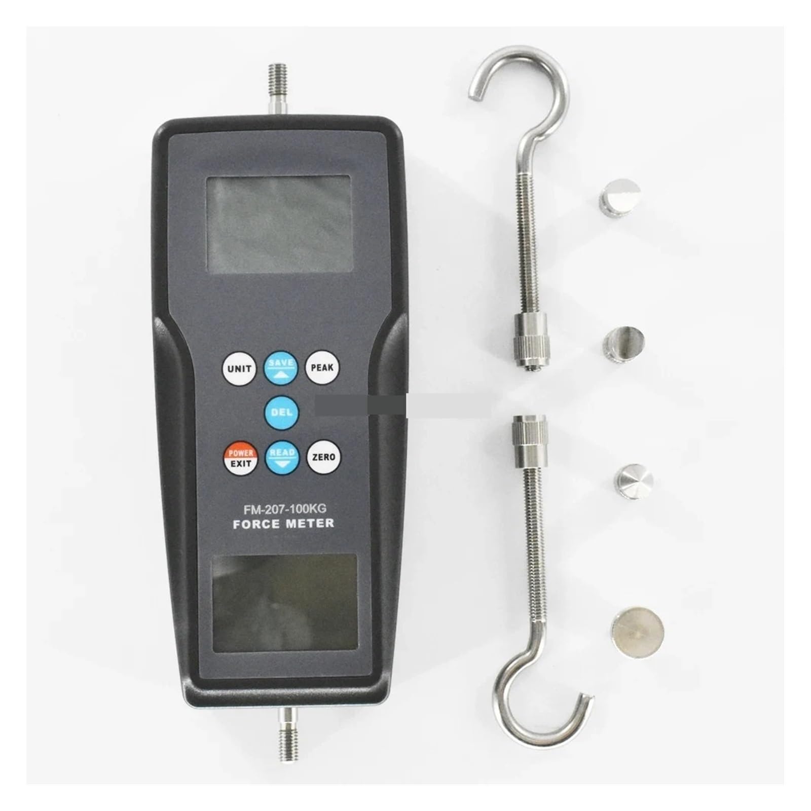 Dynamometr, Miernik siły 980N 100kgf 220Lbf Cyfrowy tester siły ciągnięcia i pchania Dynamometr FM-207-100K