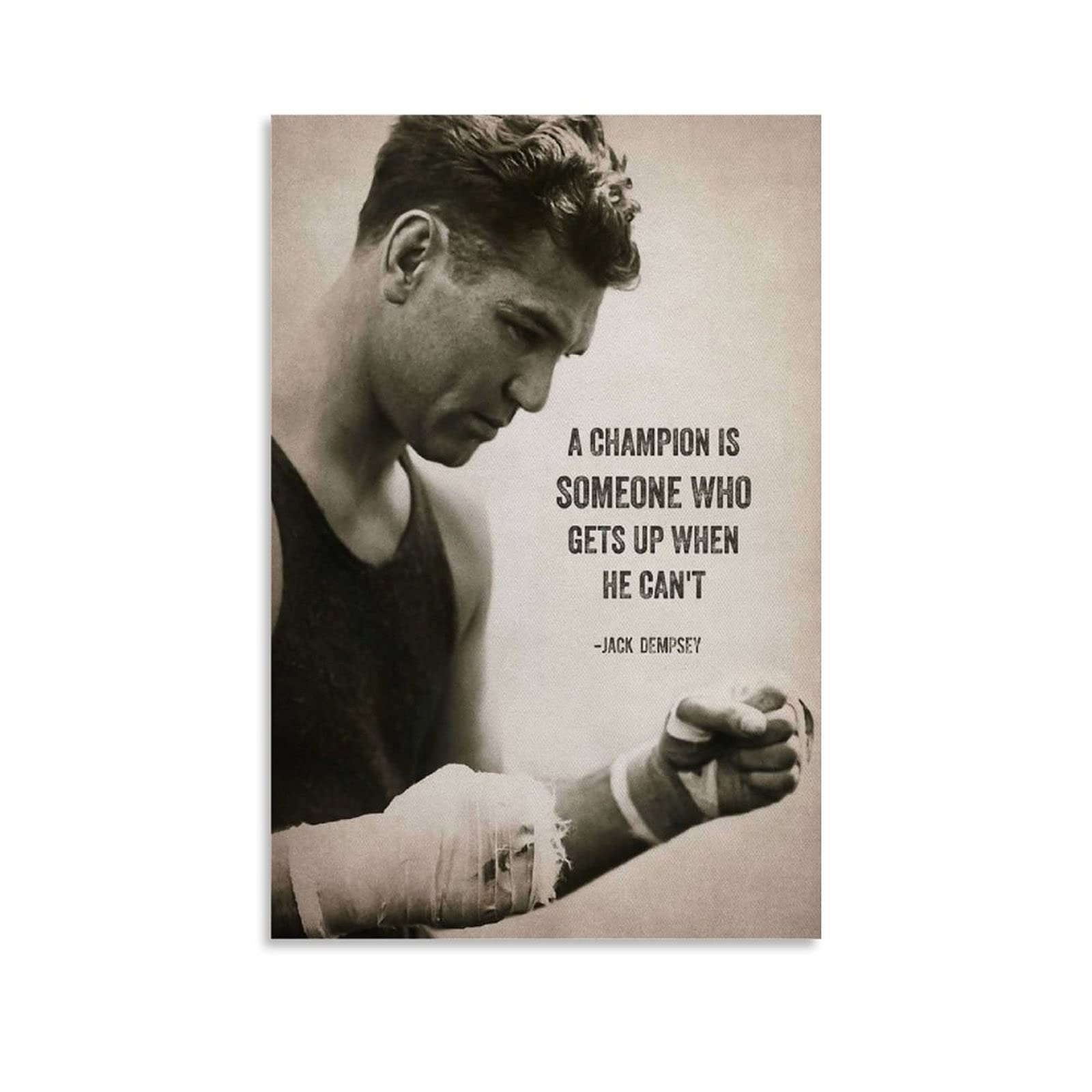 LAJITONG Jack Dempsey Poster Decorative Painting Canvas Wall Art Living Room Posters Bedroom Painting 16x24inch(40x60cm)