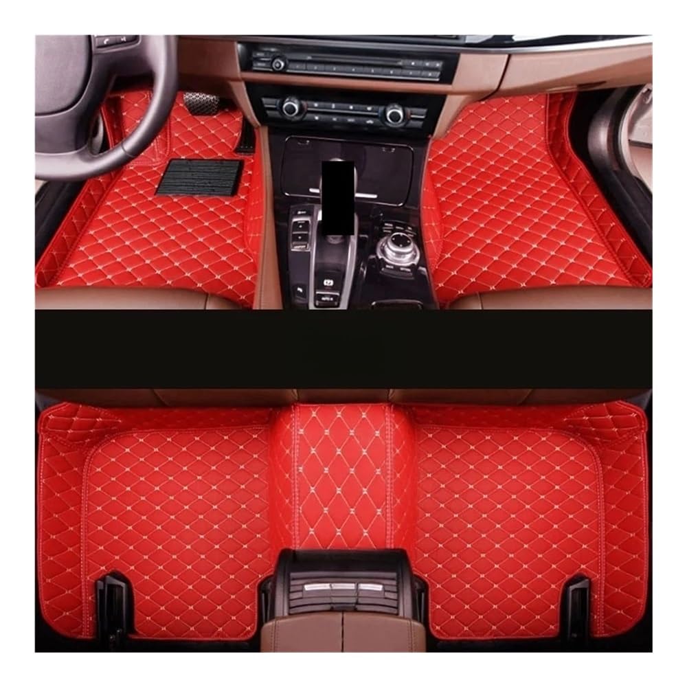 Generico Set tappetini Tappetini per Auto Personalizzati per Cadenza K7 per Foot Coche Accessorie Accesorios El Tappeto tappetti(Red)