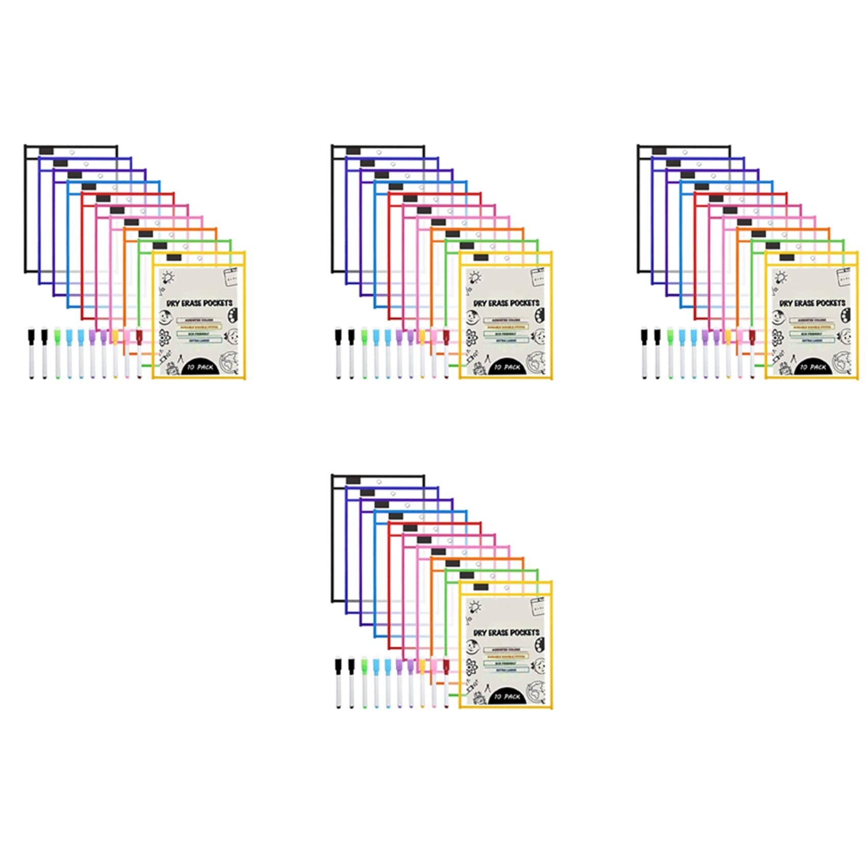 Pochettes effaçables à sec A4 réutilisables pour protéger vos documents de travail - 7
