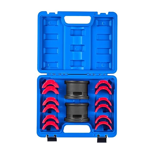 VEVOR Motorcycle Fork Seal Driver Tool Kit for 35mm-50mm Adjustable,Universal Bike Bearing Race and Seal Driver Tool Set 14pcs