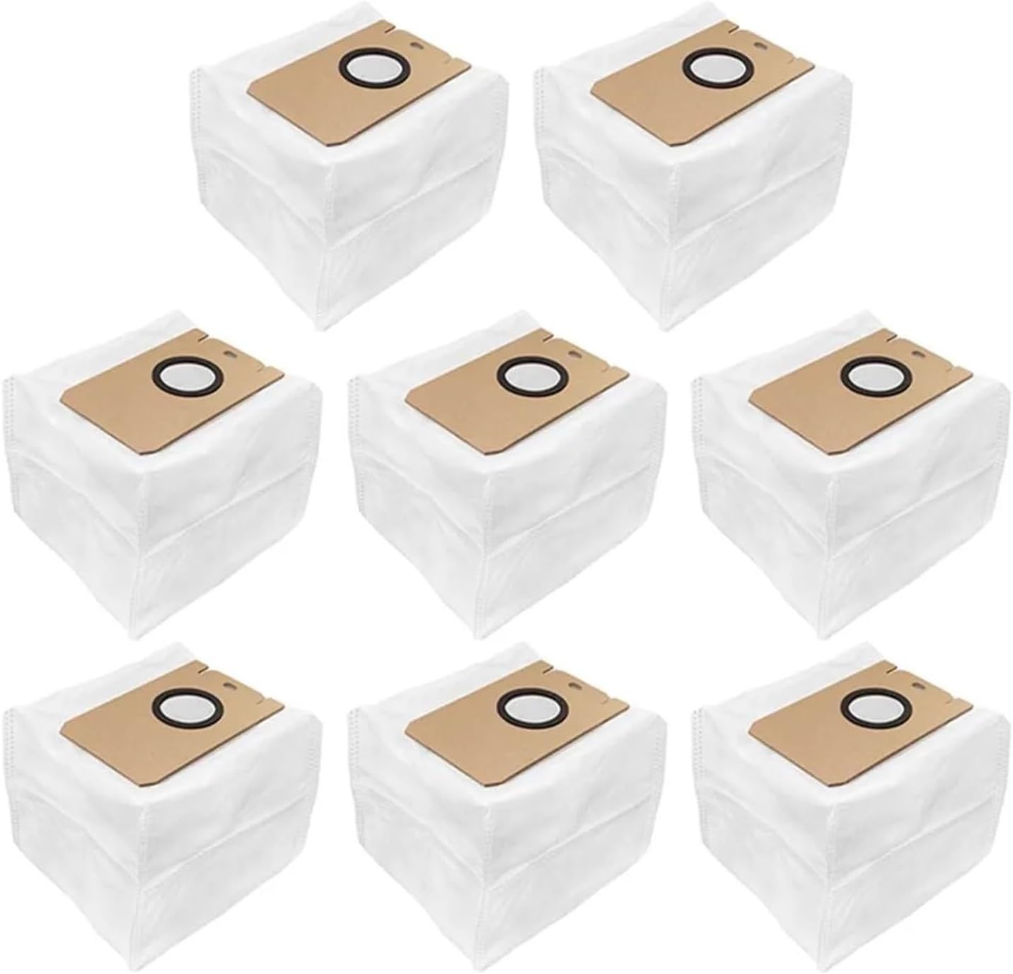Compatible For Neabot Q11 / N1 / N1P / N2 / N3 Robotic Vacuums Leakproof Dust Bag Canister Spare Part Replacement Accessories(8 Pcs)