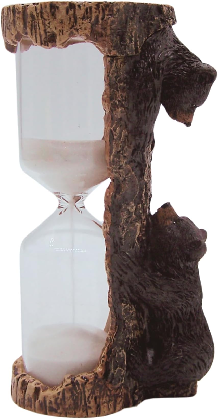 Wowser Playing Bear Hourglass Sand Timer, 2.5 Minute Hourglass with Figurine for Home and Office Use, 5.5 Inches