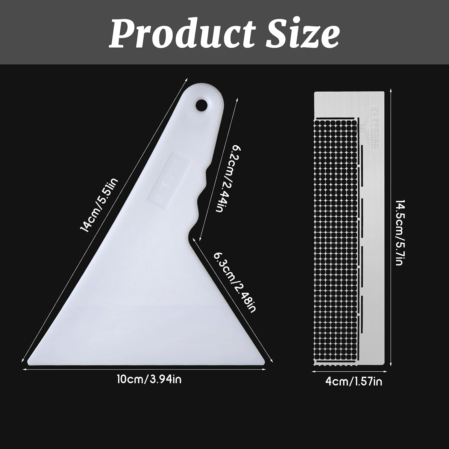 2pcs Diamond Art Ruler 5D Diamonds-Paint Art Aligning Tool Stainless Steel Diamonds Mesh Ruler with 360 Blank Grids Diamond-Paints Fix Tool Diamond Art Repair Accessories for DIY Diamond-Paints Kits